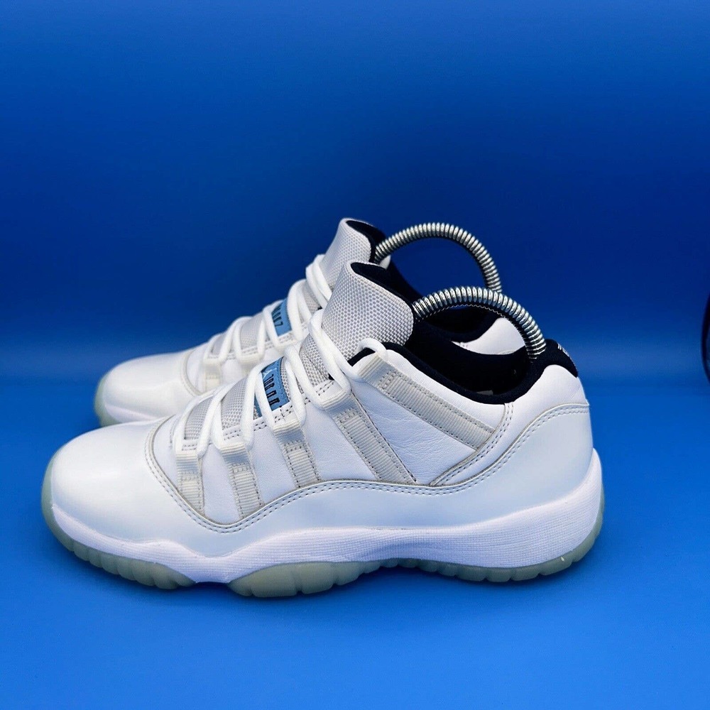 Nike Air Jordan 11 Low GS - White Legend Blue - Kids 6Y / Women’s 7.5 528896-117